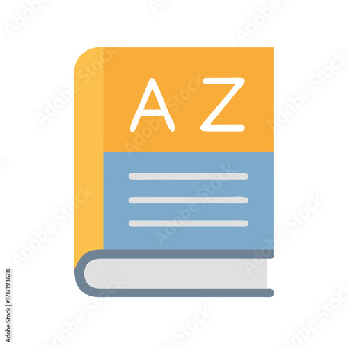  Dictionary Book Icon for Educational Use