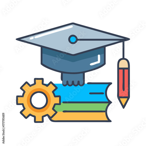  Education Gear Icon for Learning Tools