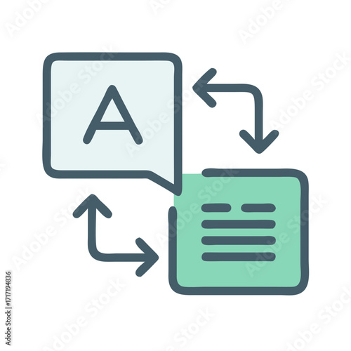  Creative Language Translation Illustration Icon