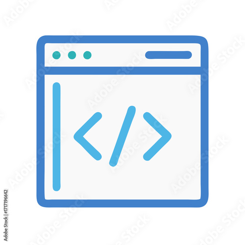  Programming Symbol Icon for Educational Use