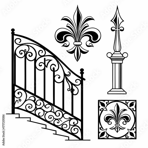 wrought iron gate