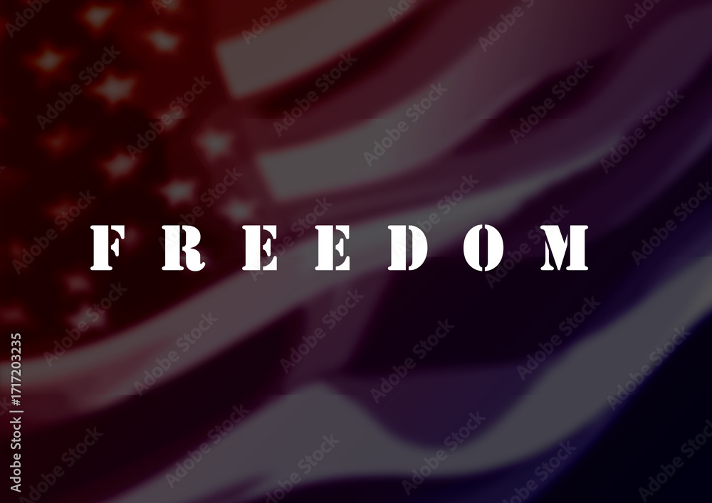 Φωτογραφία Freedom American flag, 5x7 A7 size for 4th of July, social issues, business, pol