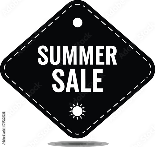 Vector art of summer sale tag