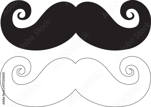 set of mustaches