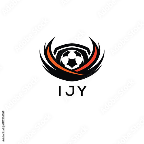 IJY Football Company logo. IJY football academy logo design for entrepreneur and business. IJY Branding Design best icon.
