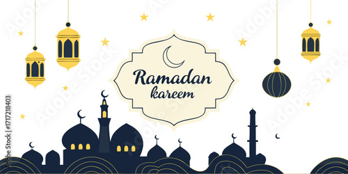 Create a high-resolution image featuring elegant Arabic calligraphy that says 'عيدكم مبارك' (Eidkum Mubarak) in a bold, artistic style. Use a modern black and gold color palette. Include the English t