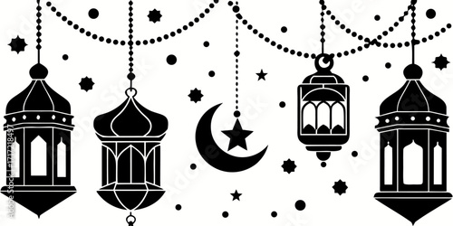 Create a high-resolution image featuring elegant Arabic calligraphy that says 'عيدكم مبارك' (Eidkum Mubarak) in a bold, artistic style. Use a modern black and gold color palette. Include the English t