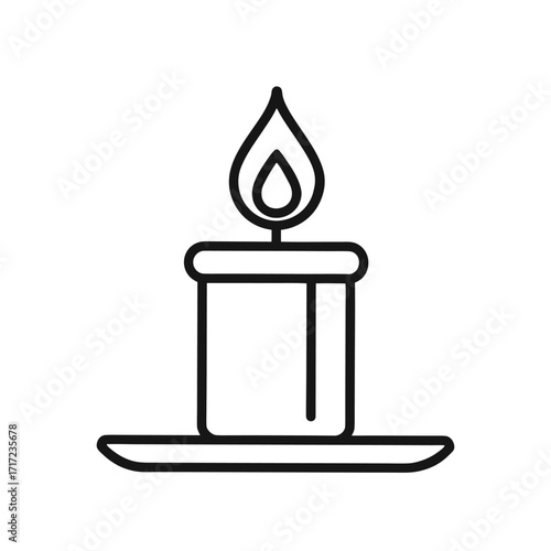 oil lamp isolated on white