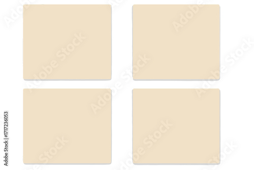 Grain craft paper texture. Light ecru eggshell background. Vector vintage grunge surface backdrop. Recycled cardboard page. Old parchment sheet for design. Abstract wallpaper.