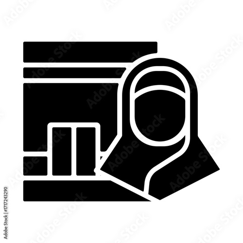 Muslimah kaaba Icon