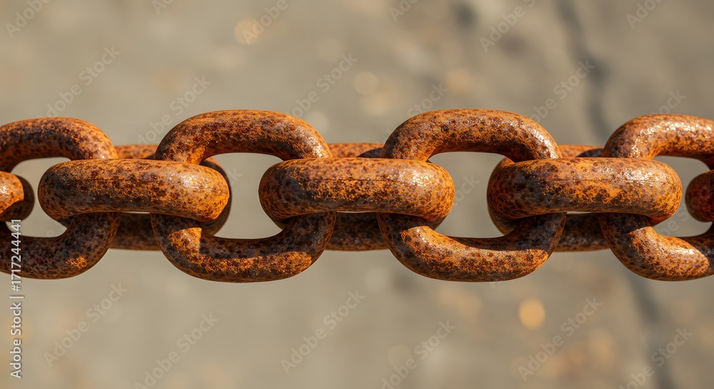 Fototapeta premium Rusty chain links
