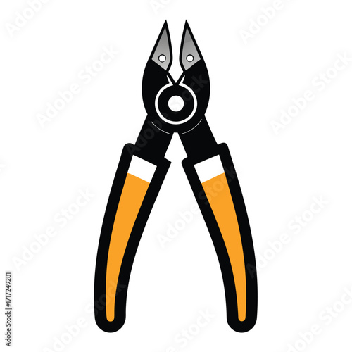 pliers tool icon or logo sign vector design 