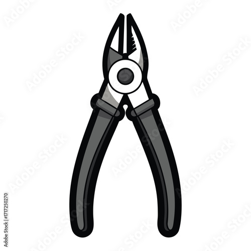 pliers tool icon or logo sign vector design 