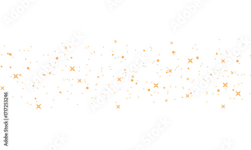 glowing golden sparkles scattered on black background creating festive decorative starry night effect for celebrations