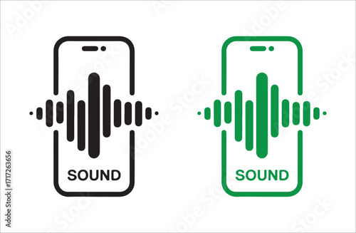 Smartphone with Vibration Effect – Call and Message Notification Vector