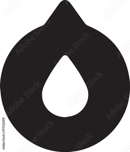 Water Drop Icon Simple, Clean, and Versatile Design Element