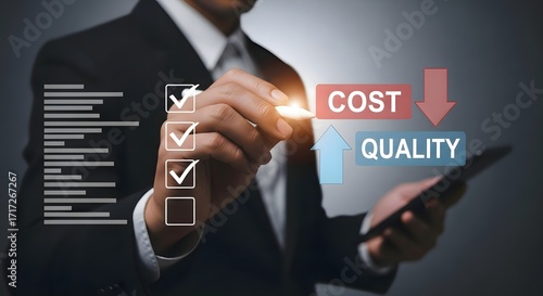 Optimizing business cost reduction strategy with quality improvement and process management tools
