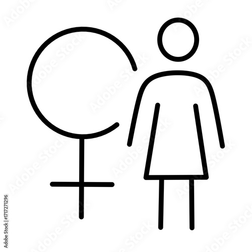 Human gender orientation vector 