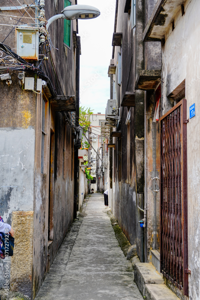 Fototapeta premium narrow street in the old town