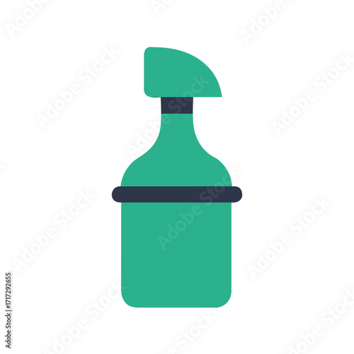 Illustration of a spray bottle isolated on white background for cleaning and disinfecting surfaces in homes and offices
