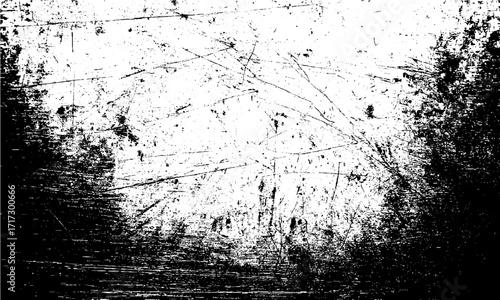 rough black and white grunge texture vector with halftone hatch background distressed overlay texture with grunge halftone hatch abstract vector pattern