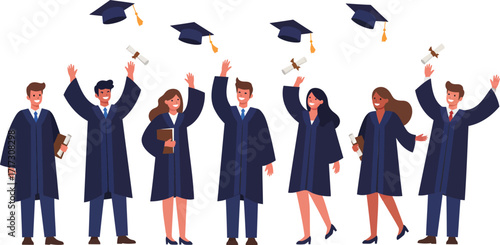 Graduation Ceremony Celebrating Students Academic Achievements