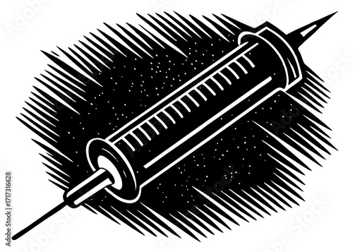 Syringe Silhouette, Medical Science SVG, PNG