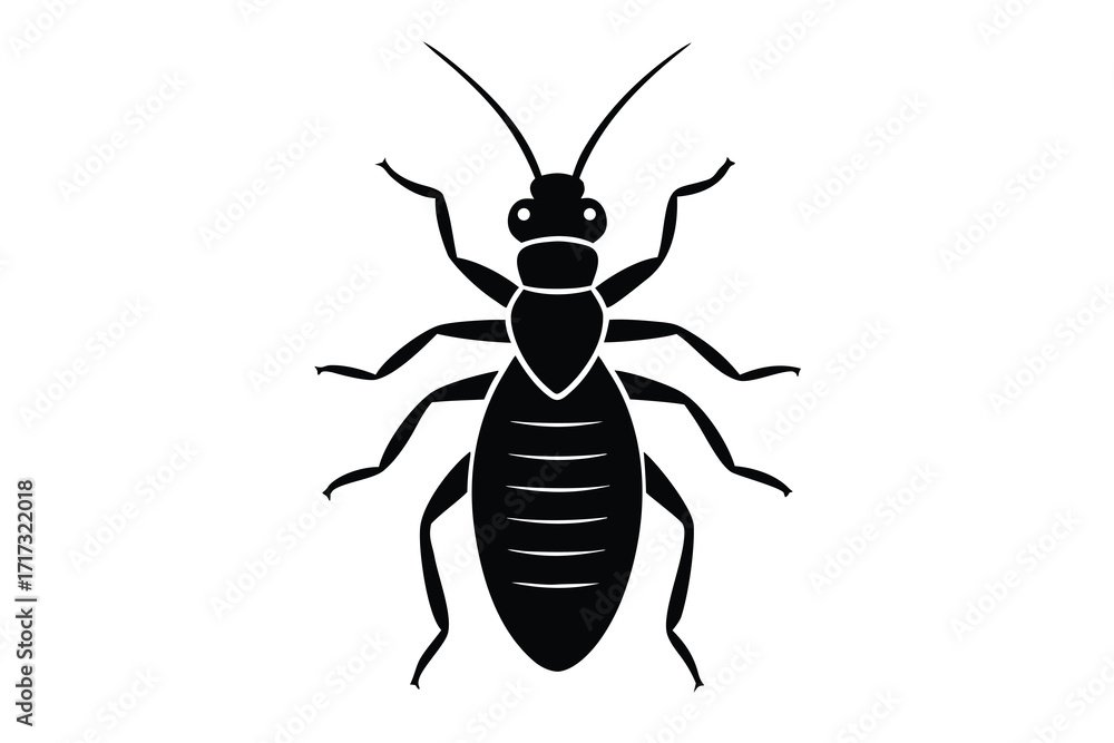 Fototapeta premium termite silhouette vector icon design