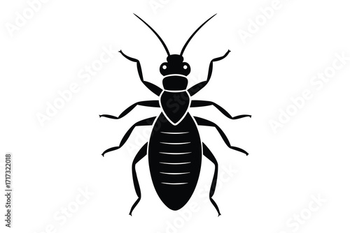 termite silhouette vector icon design