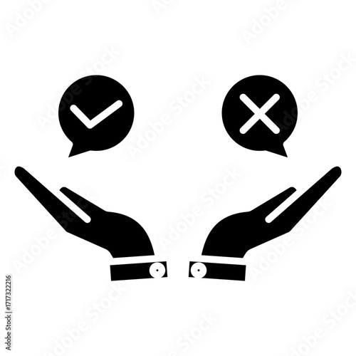 Decision Making Glyph Icon