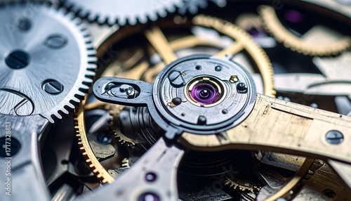 Wallpaper Mural Close-up view of intricate watch gears (1) Torontodigital.ca
