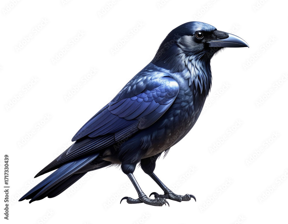 Fototapeta premium Modern Minimalist Crow PNG