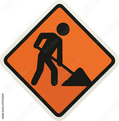 Traffic signs sticker vector with white background