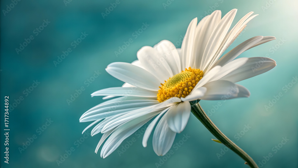 Obraz premium daisy on blue background