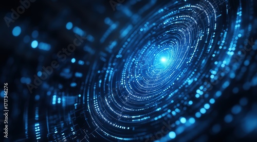 Futuristic technology background image featuring AI, artificial intelligence, and big data
