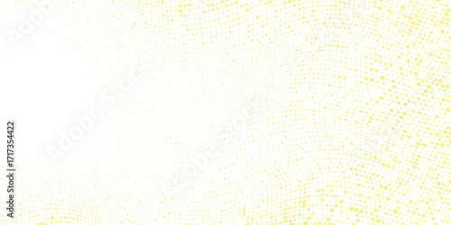 random wave yellow seamless polka dot spotty pattern with turquoise blue spots . vector background. eps 10