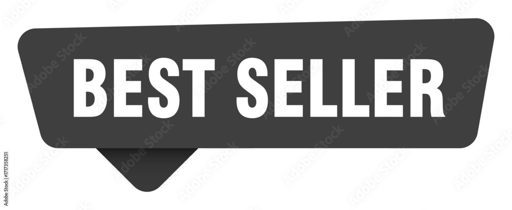 Obraz premium best seller black sign isolated on transpatent background. best seller sticker