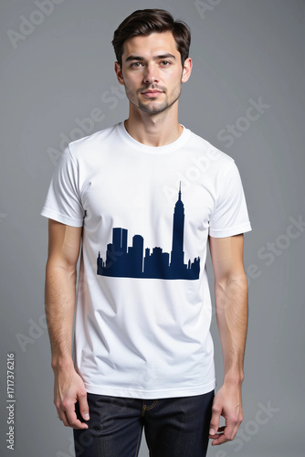 t-shirt design new york city illustration