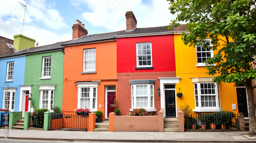 Colourful Houses, Bristol, UK