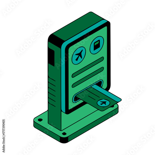 Isometric Travel Kiosk