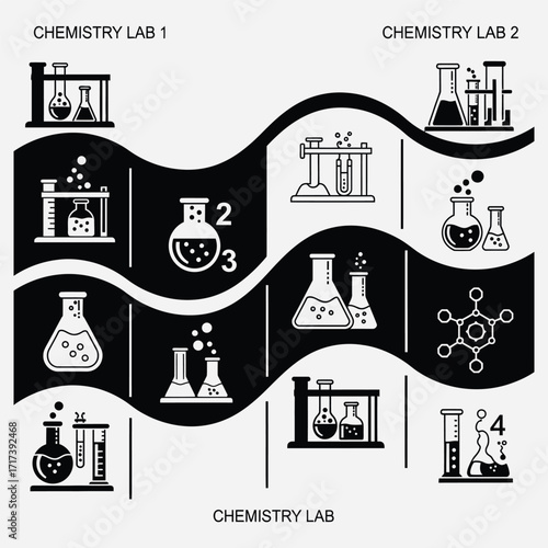 Chemistry Lab Equipment Icons A Visual Guide