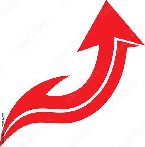 dashed line black arrow icon 