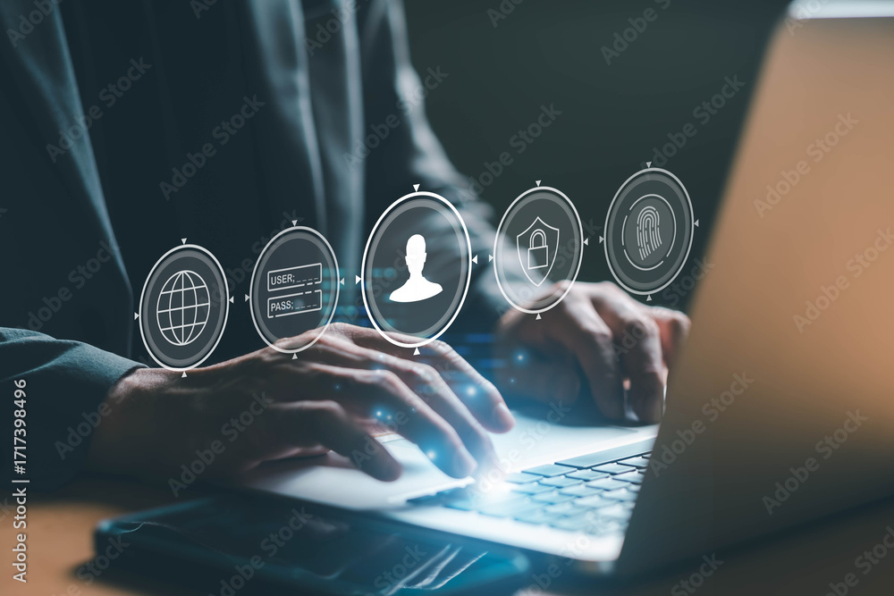Foto Ethical hacker conducting penetration testing on network systems