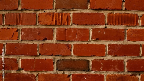Wallpaper Mural Close-up view of a red brick wall with visible mortar lines and weathered texture Torontodigital.ca