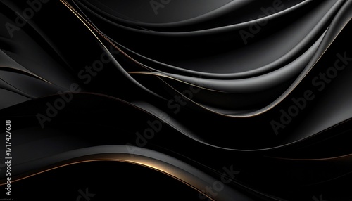 高級感のある黒と金の背景 Luxurious black and gold background