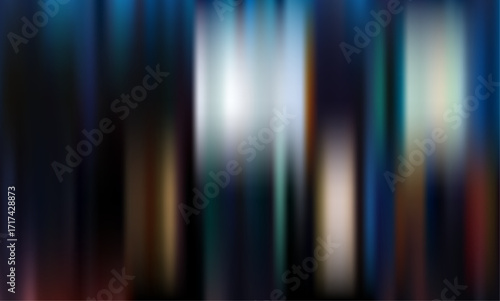 Abstract Dark Blue and Teal Vertical Motion Blur Background;  Noise Texture, Grunge Style, Cinematic Mood.