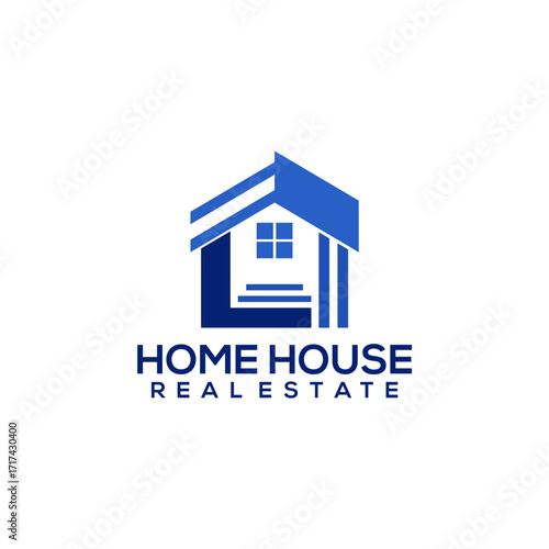 Home House Club Logo Design Real Estate Mortgage Vector Template
