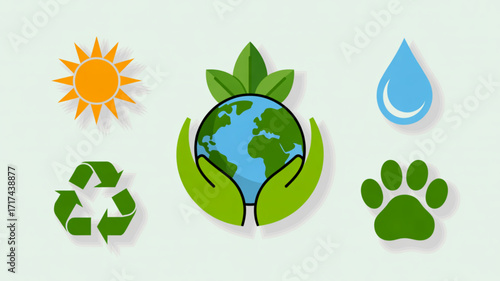 Earth day environment nature conservation ecology sustainability renewable energy climate change world globe 100