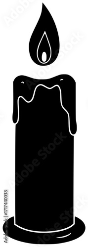 candle illustration memorial silhouette flame logo candlelight icon symbol outline religion fire light wax church dark black decoration spirituality shape adults vector graphic background