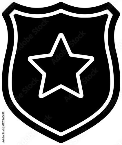 hat illustration cap silhouette police logo security icon officer outline uniform profession law cop guard protection policeman service badge shape and vector graphic background